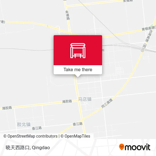 晓天西路口 map