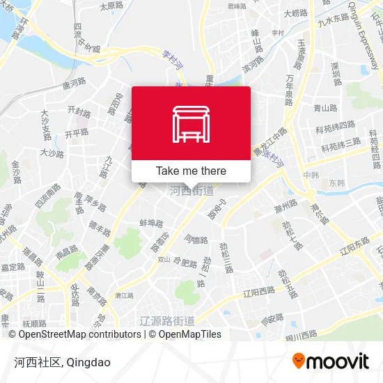 河西社区 map