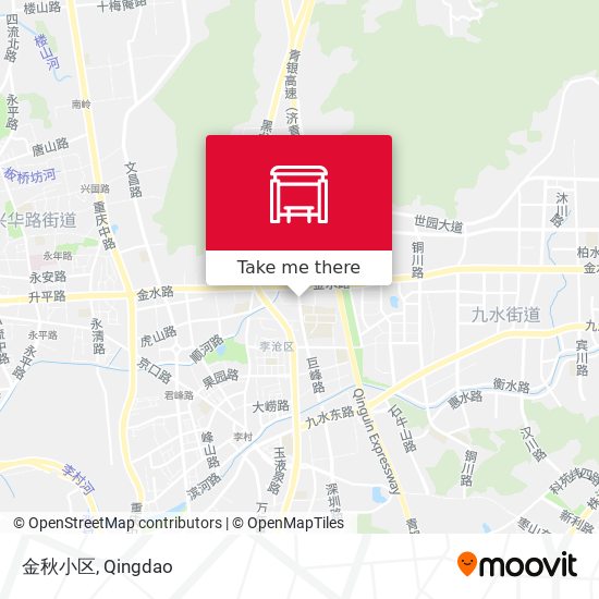 金秋小区 map