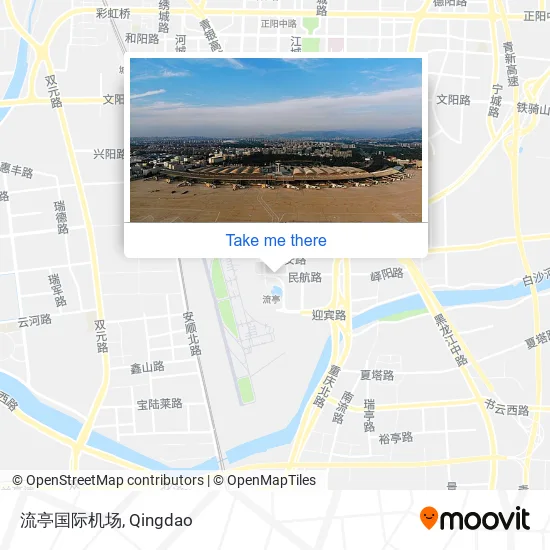 流亭国际机场 map
