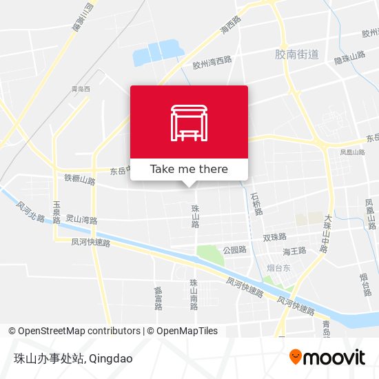 珠山办事处站 map