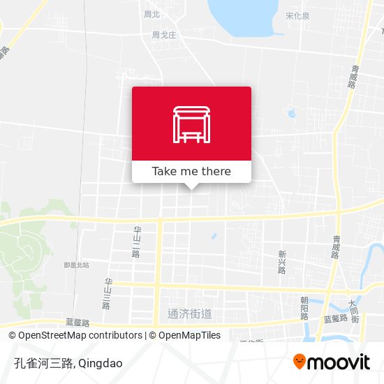 孔雀河三路 map