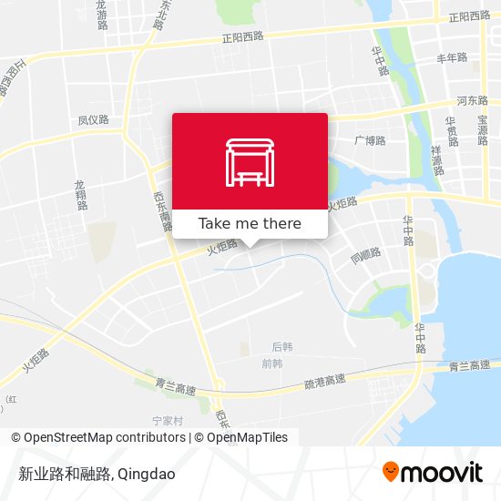 新业路和融路 map