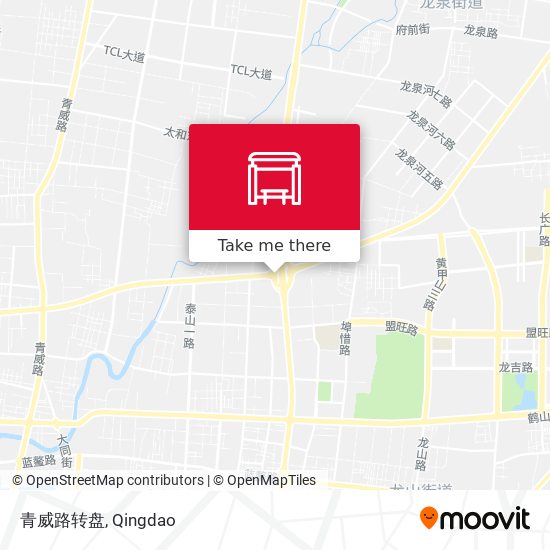 青威路转盘 map