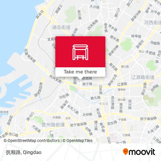 抚顺路 map
