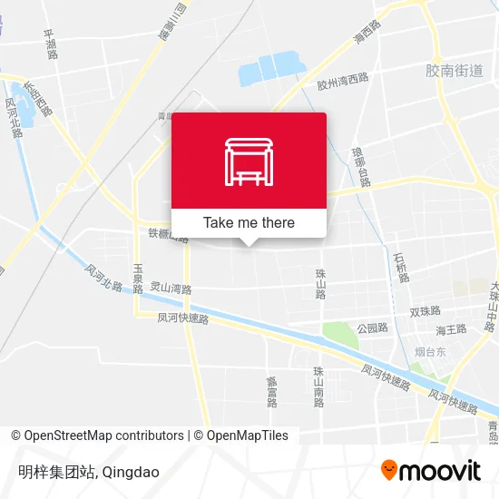 明梓集团站 map