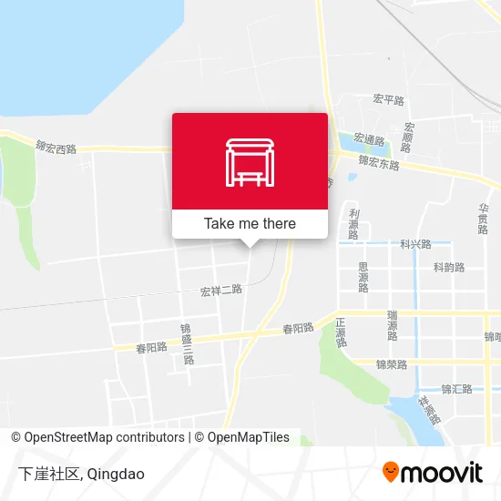 下崖社区 map