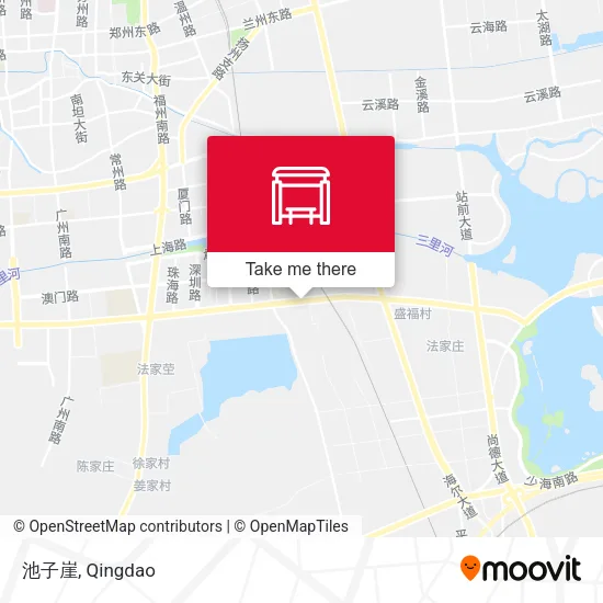 池子崖 map