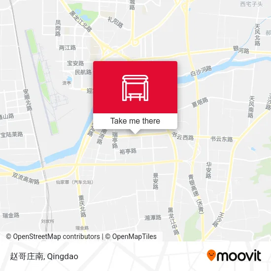赵哥庄南 map