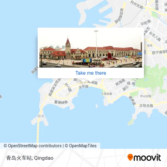 青岛火车站 map