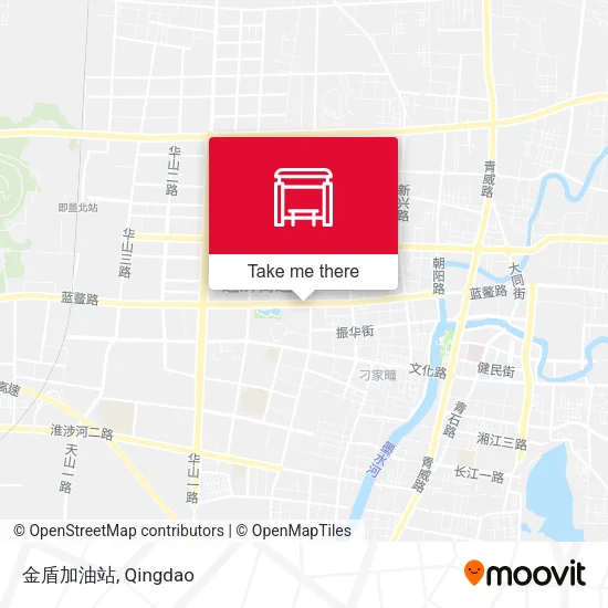 金盾加油站 map