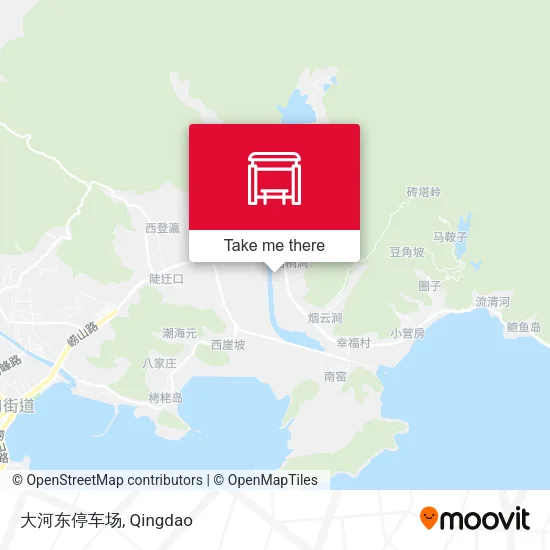 大河东停车场 map