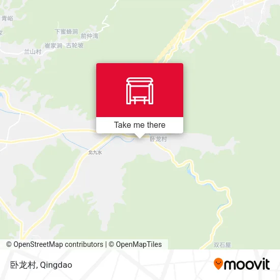 卧龙村 map