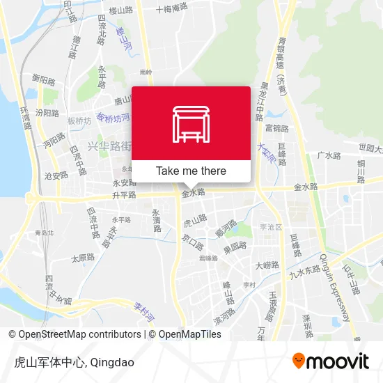 虎山军体中心 map
