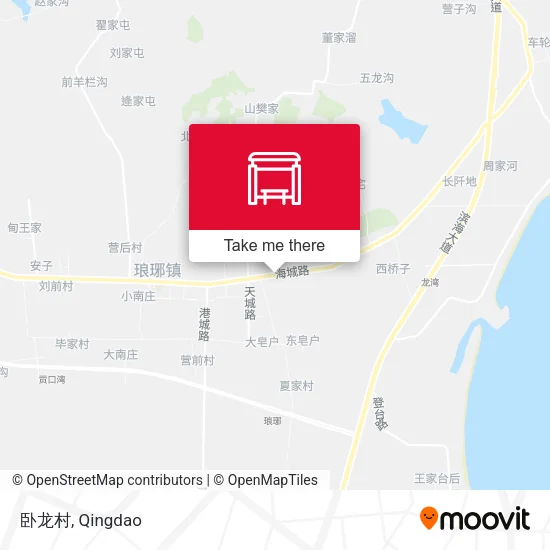 卧龙村 map
