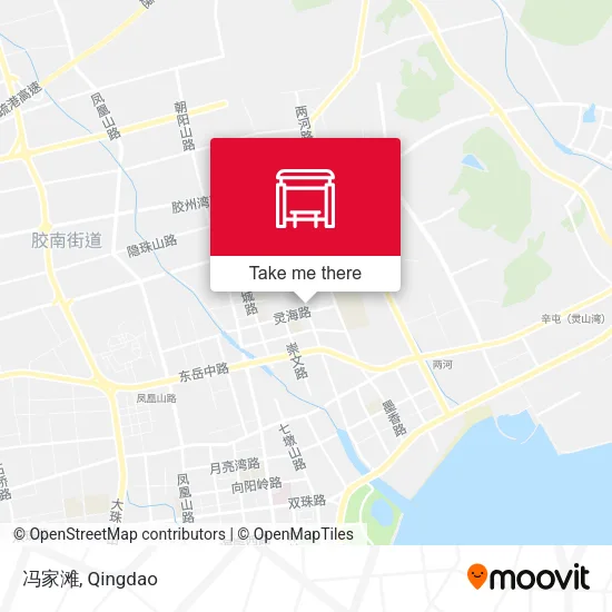 冯家滩 map