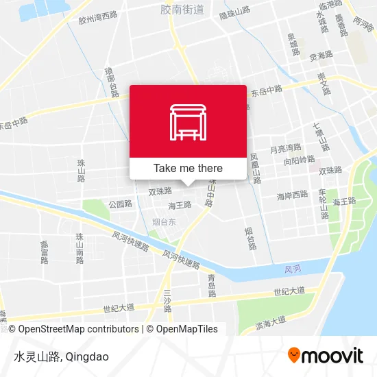 水灵山路 map