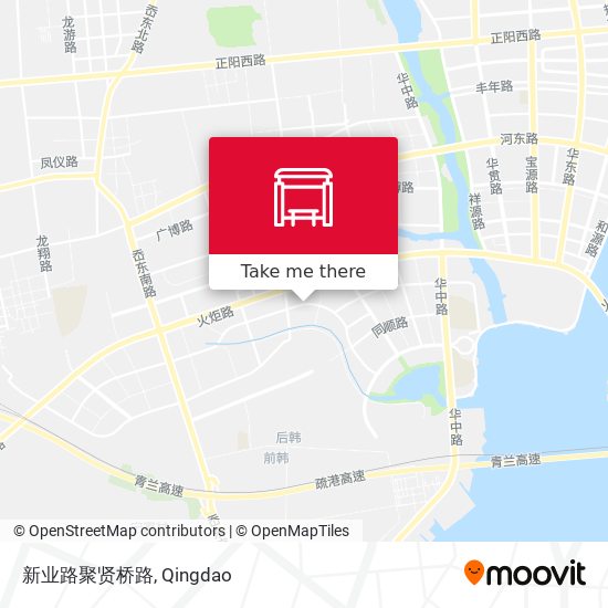 新业路聚贤桥路 map