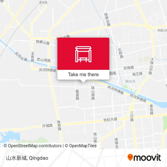 山水新城 map