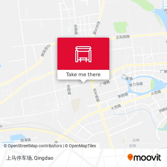 上马停车场 map
