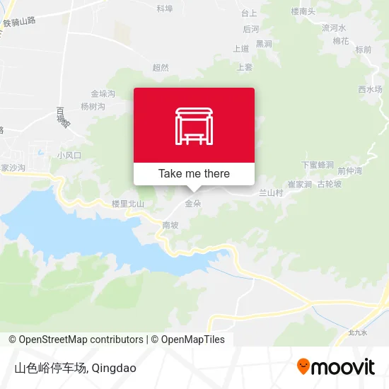 山色峪停车场 map