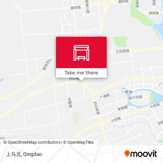 上马北 map