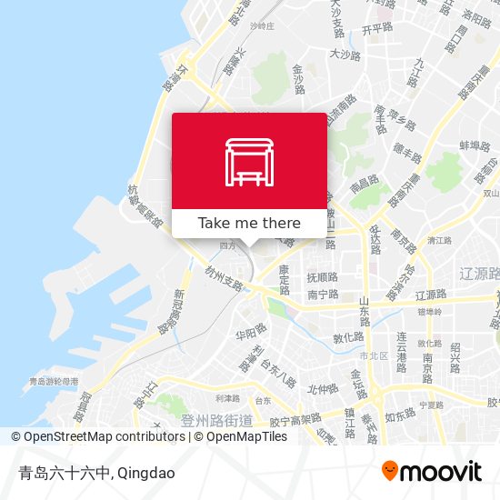 青岛六十六中 map