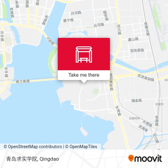青岛求实学院 map