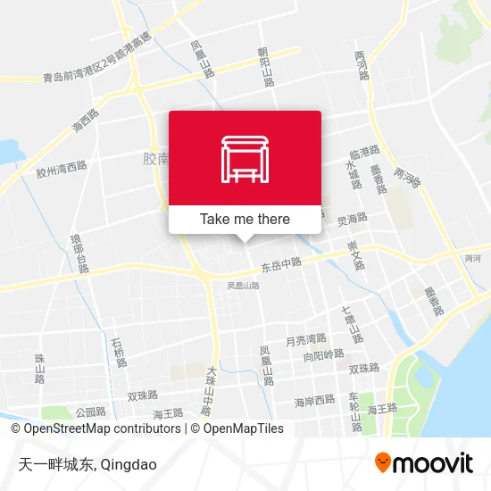 天一畔城东 map