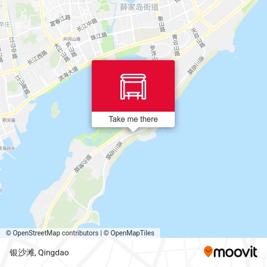 银沙滩 map