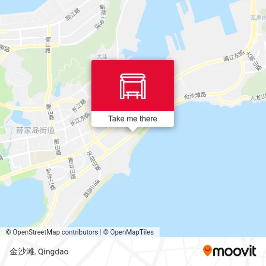 金沙滩 map