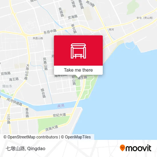 七墩山路 map
