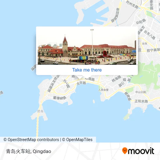 青岛火车站 map