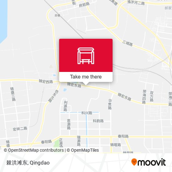 棘洪滩东 map