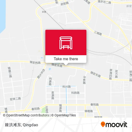 棘洪滩东 map