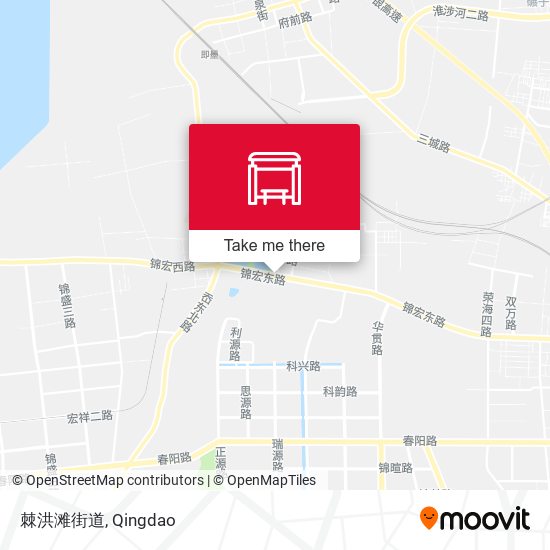 棘洪滩街道 map