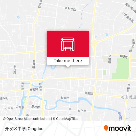 开发区中学 map