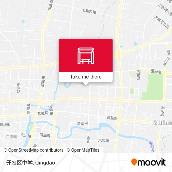 开发区中学 map