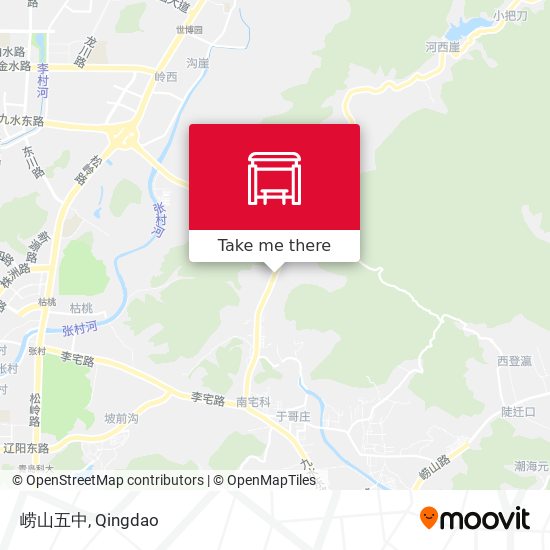 崂山五中 map