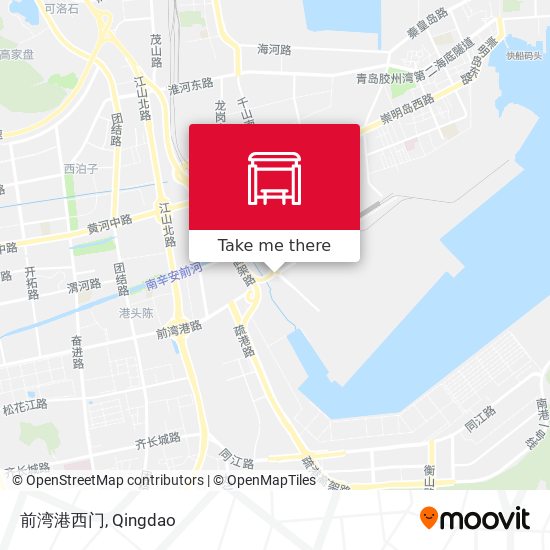 前湾港西门 map