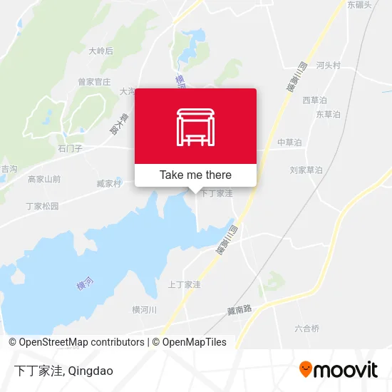 下丁家洼 map