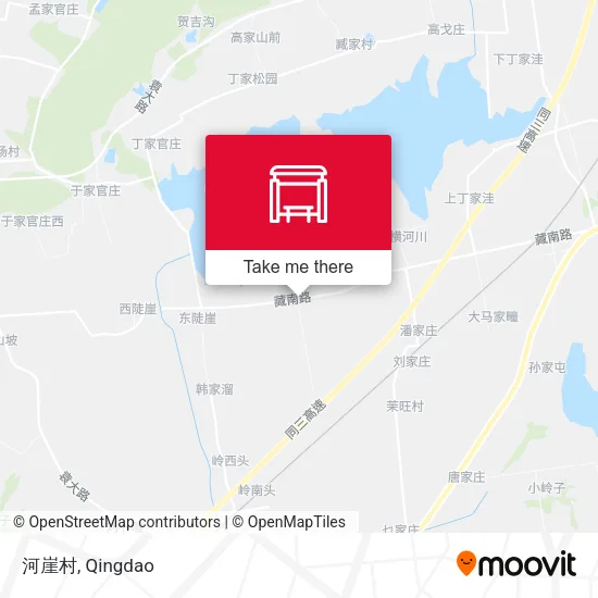 河崖村 map