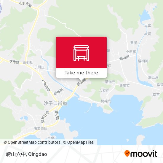 崂山六中 map