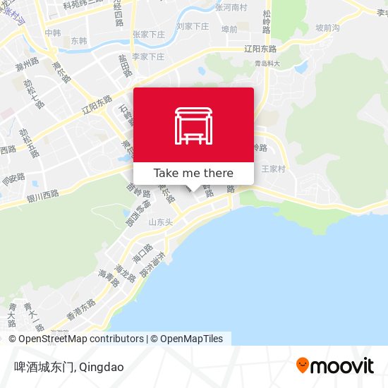 啤酒城东门 map