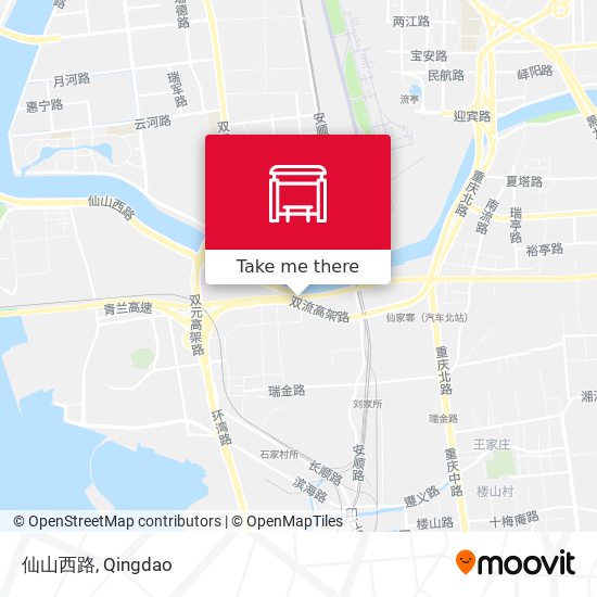 仙山西路 map