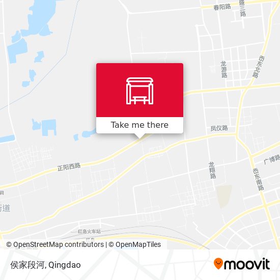 侯家段河 map