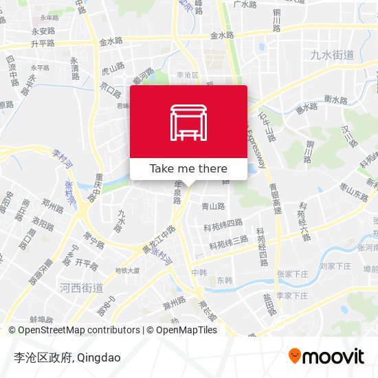 李沧区政府 map