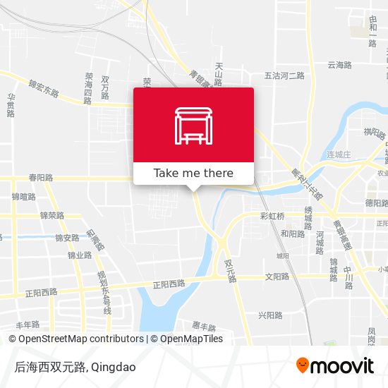 后海西双元路 map
