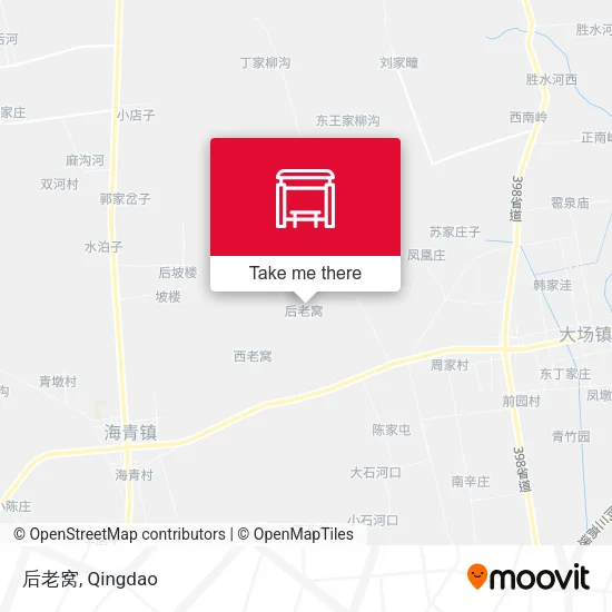 后老窝 map