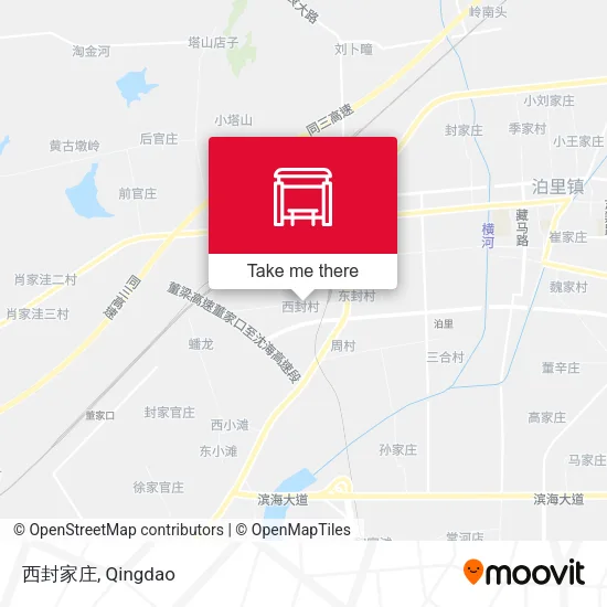 西封家庄 map